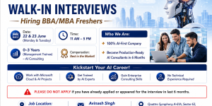 Walk-in Interview - AI Consultant